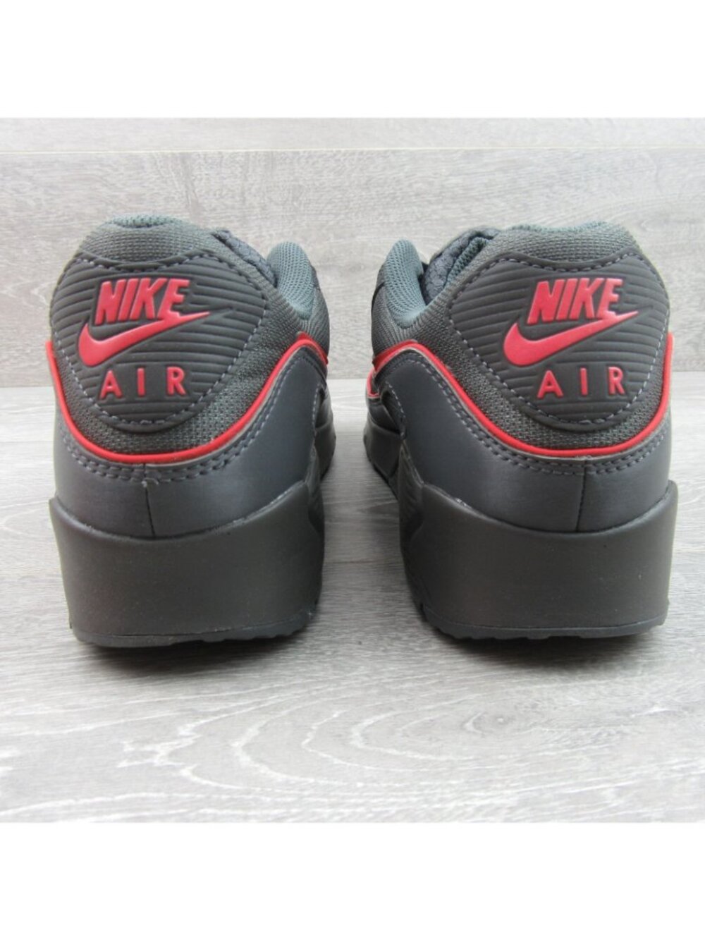 Nike Air Max 90 Premium Men's Size 10.5 Iron Grey Red Shoes NEW - Picture 8 of 16